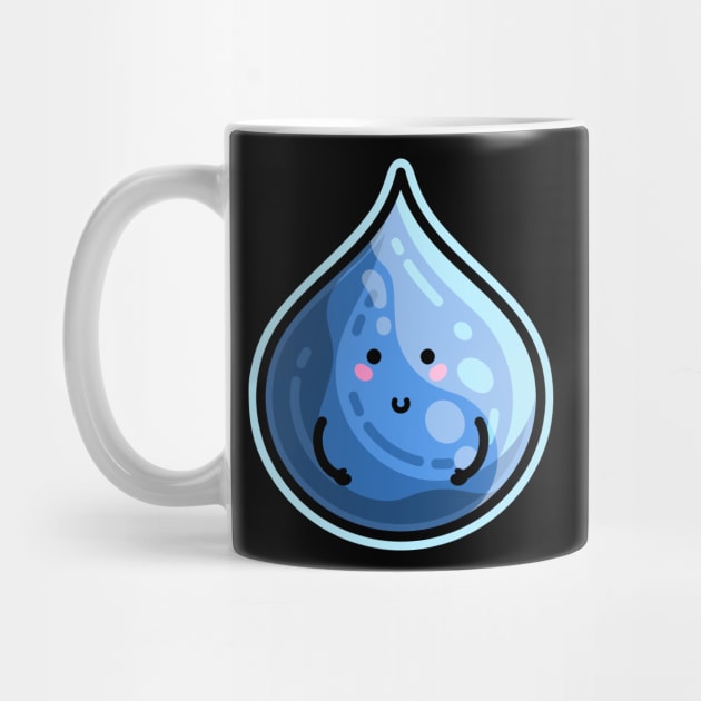 Kawaii Cute Water Droplet by freeves